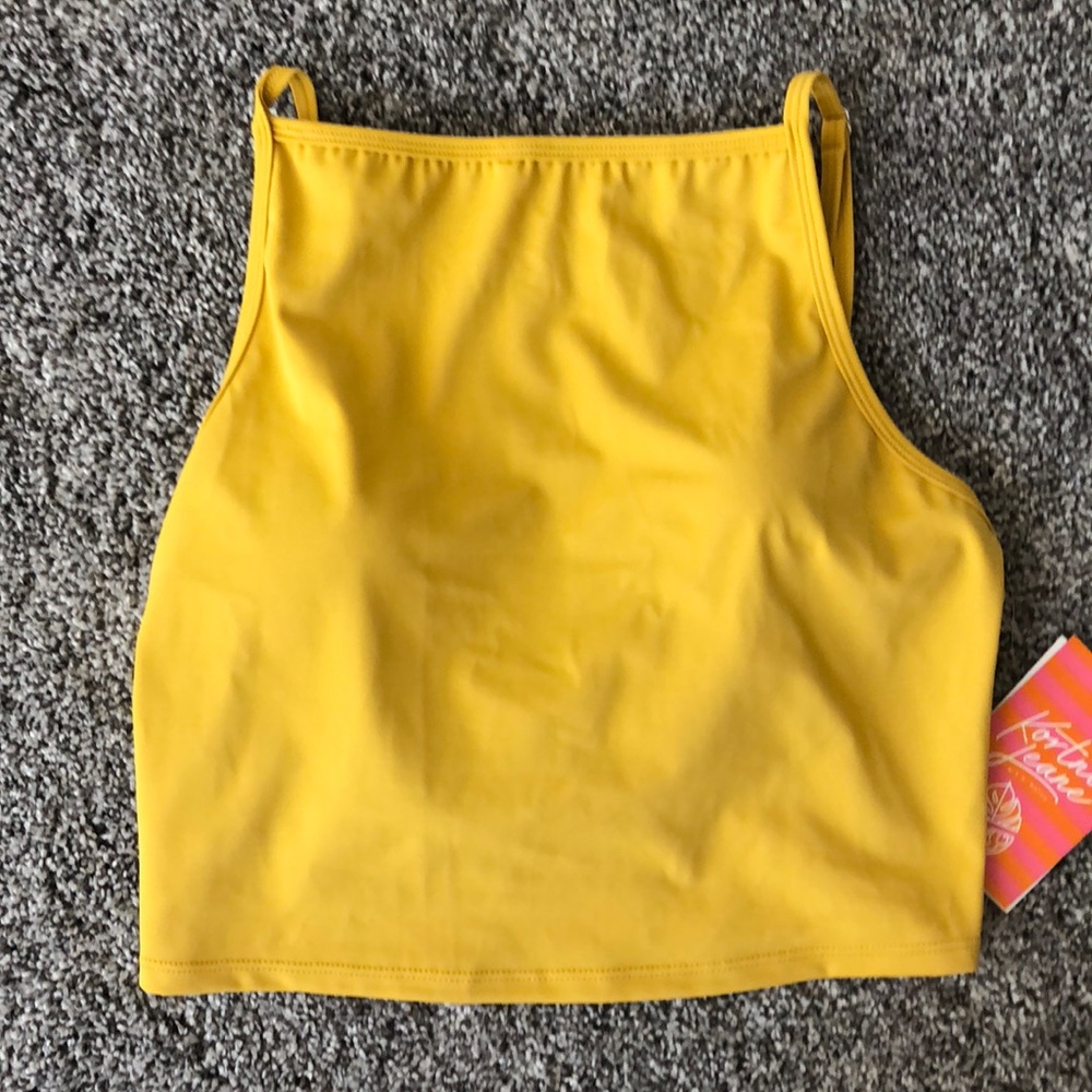 NWT KORTNI JEANE “SQUARED UP” SWIMMER TOP
